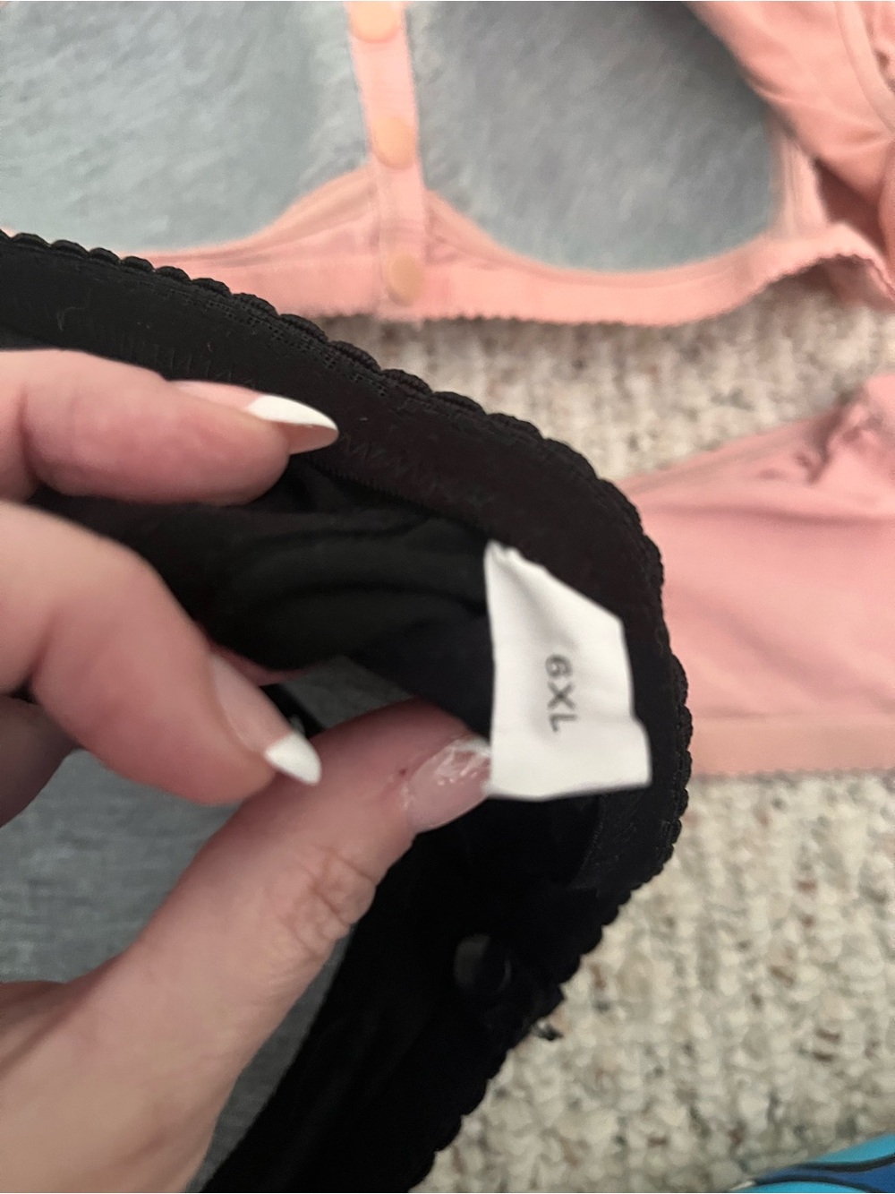 Set 4 Daisy Floral Wireless Bras Front Snap 6xl DD? 45-53 Bust Pink Black Purple - Picture 6 of 7